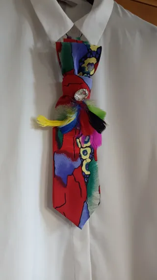 Cravatta gioiello multicolor