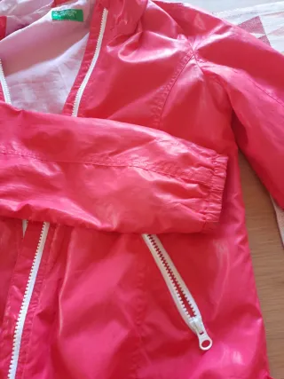 Chaqueta Benetton Niña Talla 8 Rosa