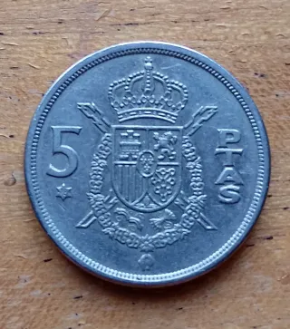 9 Monedas 5 Pesetas Juan Carlos I 1975-1983-1985