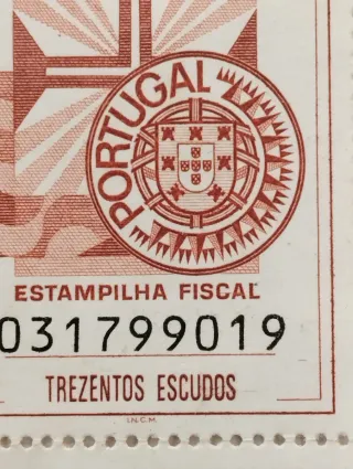 Selos Portugal 300$00 Escudos (2 unidades)