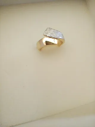 Anello minimal oro e zirconi