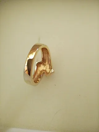 Anello minimal oro e zirconi