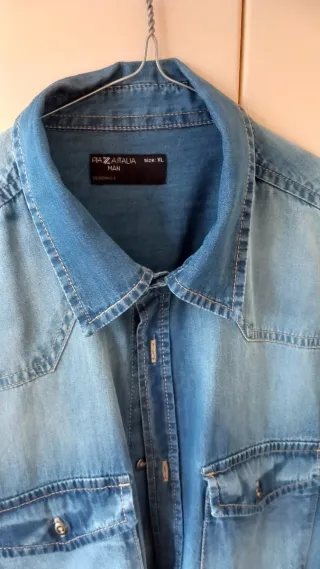 Camicia denim PIAZZA ITALIA uomo XL