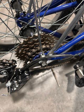 Bicicleta Plegable Azul