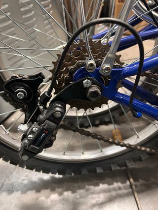 Bicicleta Plegable Azul