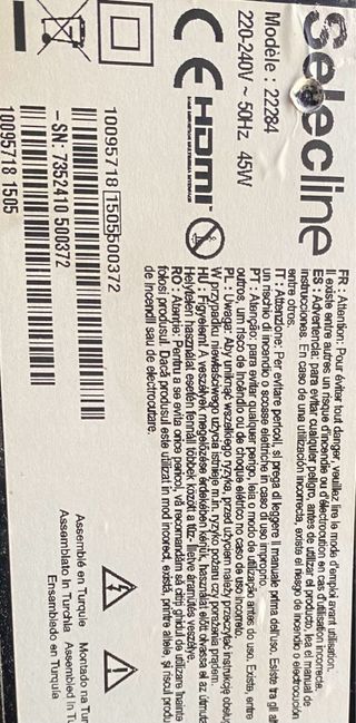 Despiece Televisor Selecline