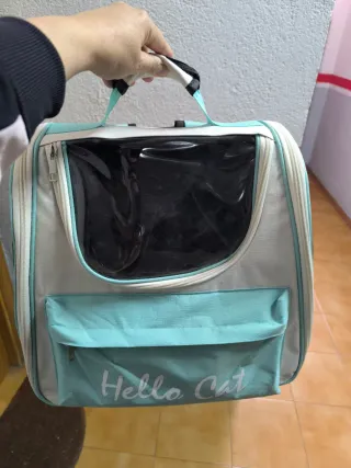 Mochila Transportin Gatos Perros Hello Cat