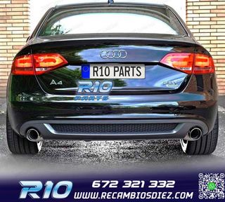 DIFUSOR AUDI A4 B8 07-11 LOOK RS