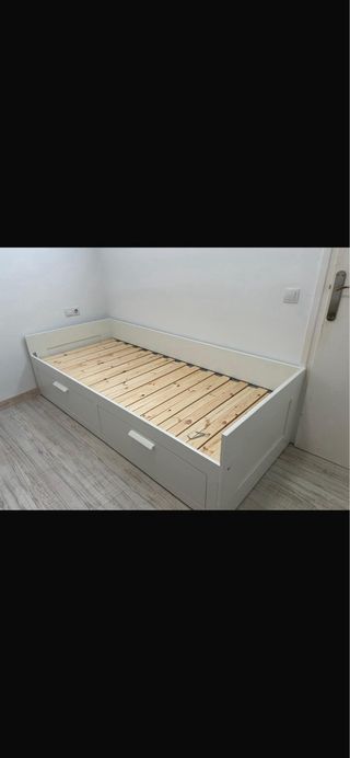 BRIMNES Diván con 2 cajones 80x200cm. Nuevo.