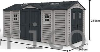 Caseta PVC Apex Pro Plus 246x476x234 cm - Duramax