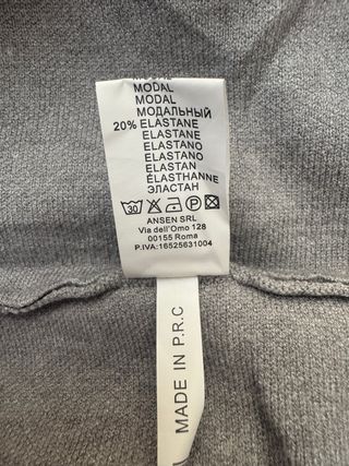 Jersey Finery cuello alto gris