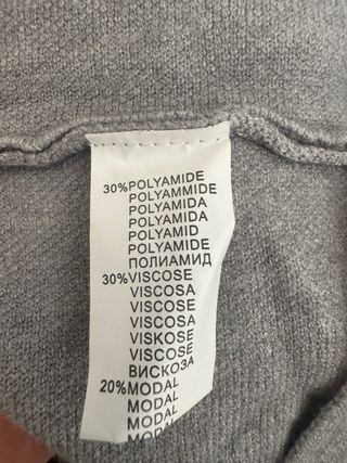 Jersey Finery cuello alto gris