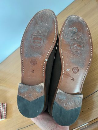 Mocasines de ante marrón