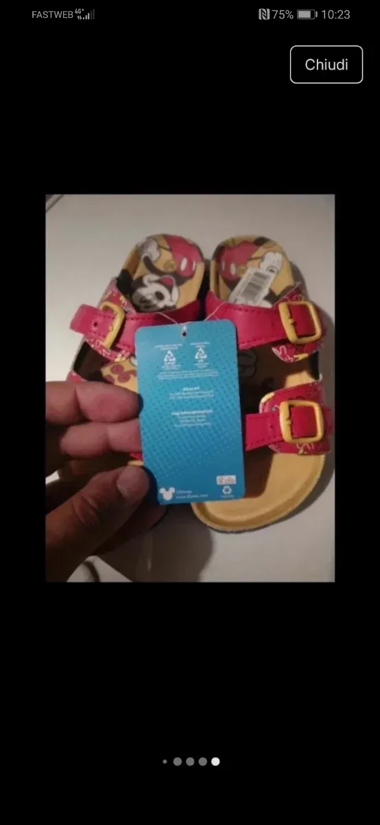 Ciabatte bambino N 30 Mickey Mouse