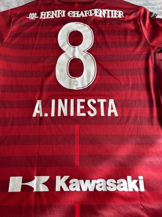 Camiseta Vissel Kobe Iniesta 2019 Asics Roja T-L