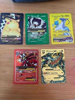 Cartas Pokémon VMAX, EX - 2€ cada una