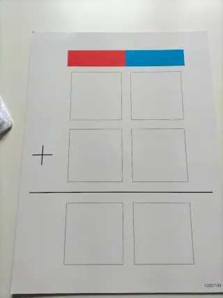 Tablero educativo de fracciones Santillana