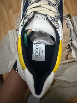 Zapatillas Gucci Rhyton Beige Ebony