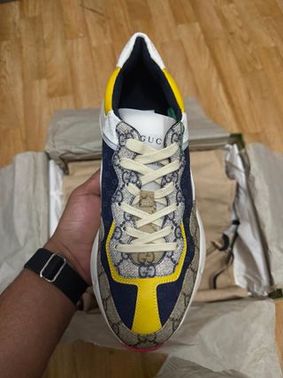 Zapatillas Gucci Rhyton Beige Ebony