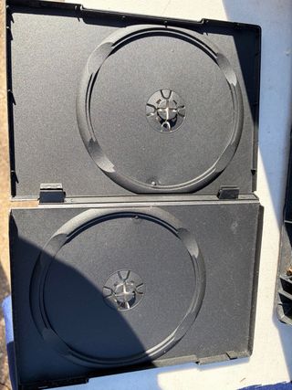 8 Fundas Dobles DVD/CD Negras