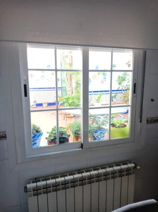 Ventanas aluminio con palillería y doble cristal