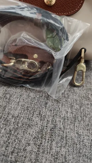 Bolso Longchamp Blanco y Marrón