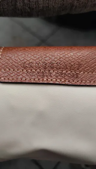 Bolso Longchamp Blanco y Marrón