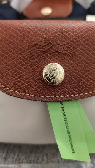 Bolso Longchamp Blanco y Marrón