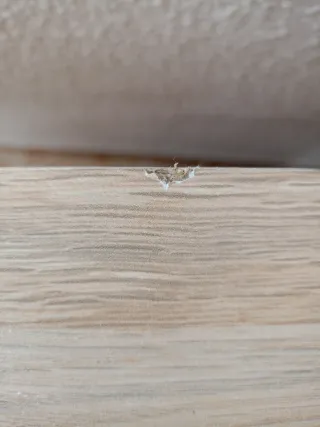 Cómoda 3 cajones madera y blanco