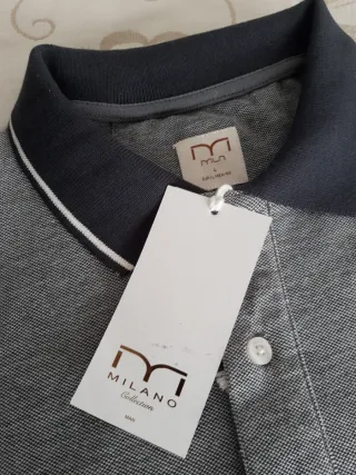 Polo Milano Caballero Gris