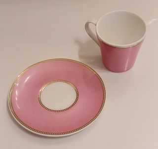 2 Tazzine + Piattini Porcellana Royal Collection