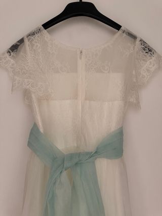 Vestido de Comunión Blanco Encaje T-10 años