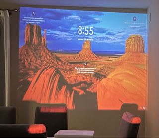 Mini proyector LED blanco