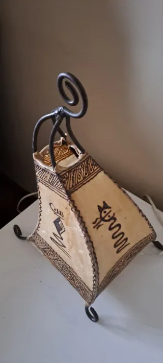 Lampada marocchina in pelle