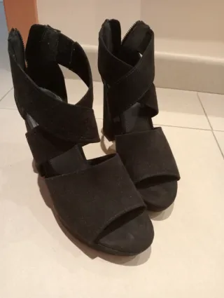 Sandalias Pull&Bear Talla 38 Negro