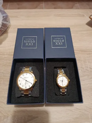 Reloj Exactime Dorado y Plateado Caballero