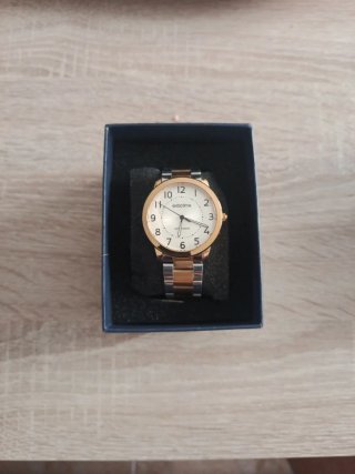 Reloj Exactime Dorado y Plateado Caballero