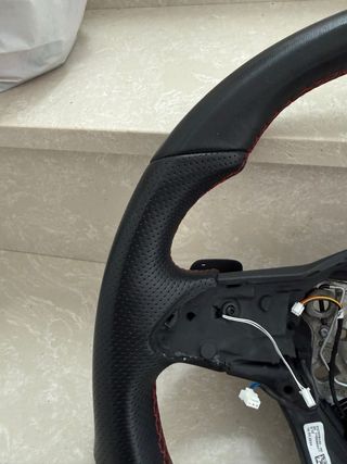 Volante Deportivo Golf GTI Negro/Rojo