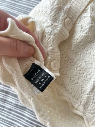 Crop top beige tejido S