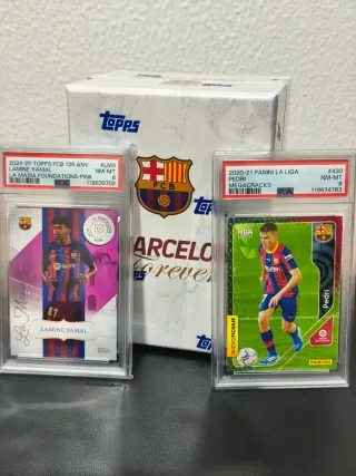 Lote FC Barcelona Topps Forever hobby Box + 2 PSA