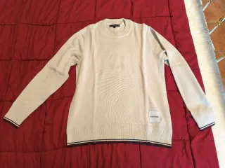 Maglione Tommy Hilfiger beige/bianco M