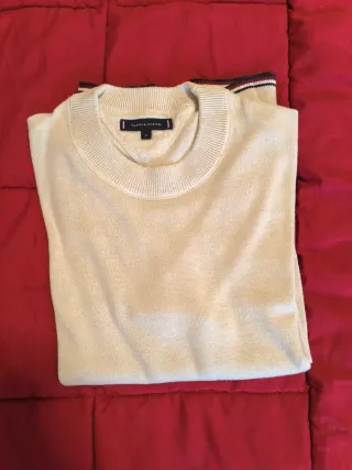 Maglione Tommy Hilfiger beige/bianco M