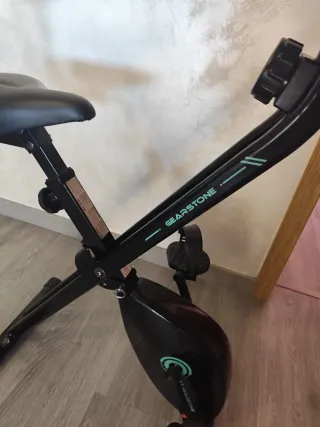 Bicicleta Estática Plegable Negra