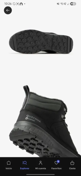 Botas Montaña Hombre Quechua Impermeables