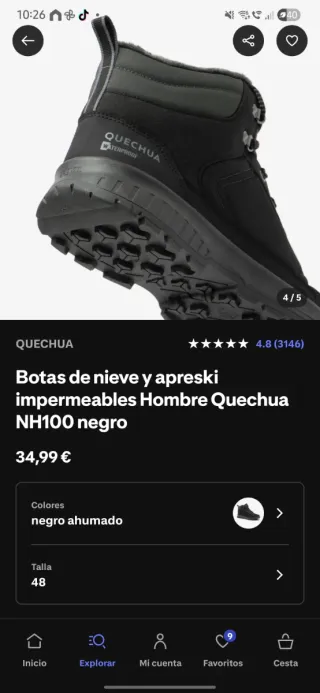 Botas Montaña Hombre Quechua Impermeables