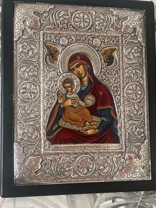 Cuadro de plata con marco