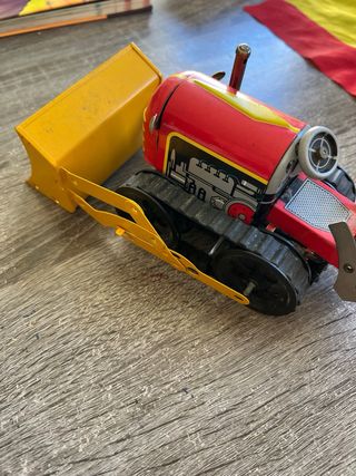 Excavadora de metal vintage