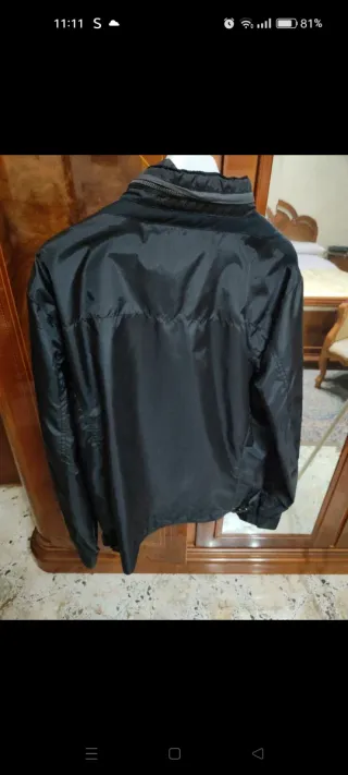 Giacca antivento uomo nera