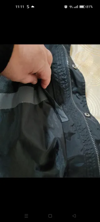 Giacca antivento uomo nera