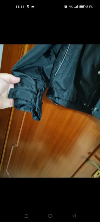 Giacca antivento uomo nera